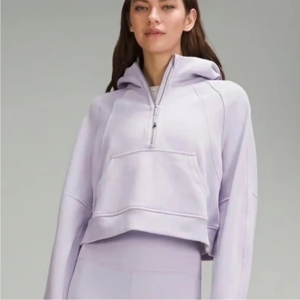 Lululemon | Scuba half-zip cropped sweatshirt | Lilac | Size XS/S